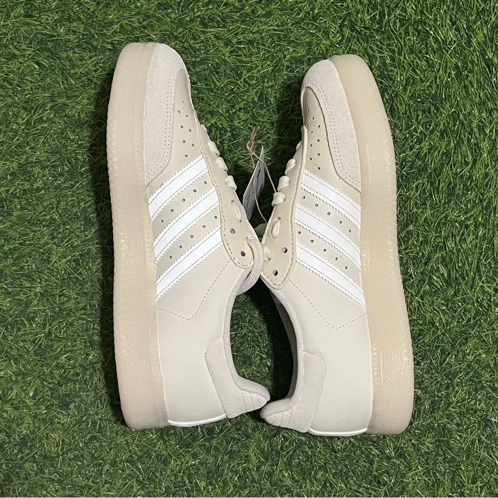 Adidas Velosamba Leather Cycling Shoes “Off White” Cream 3M JQ2323 Mens 6/ Wms 7 - Picture 7 of 10